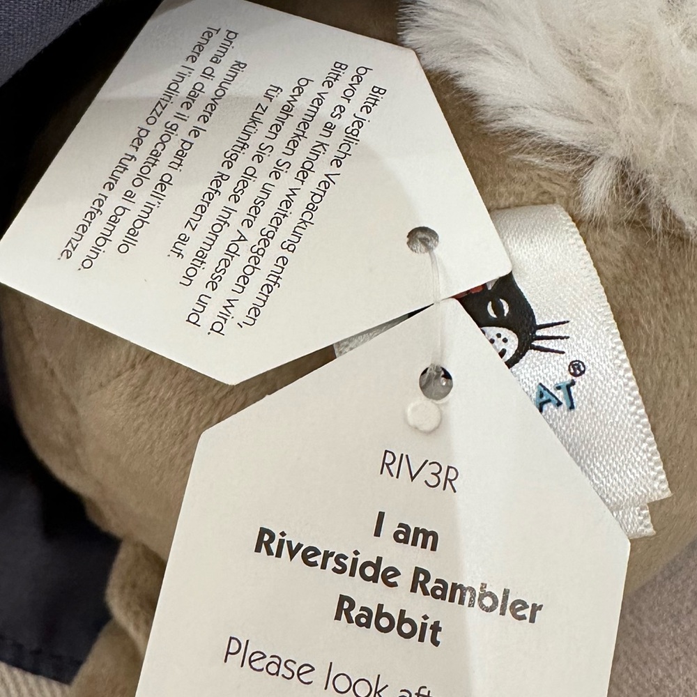 NWT Retired Jellycat Riverside Rambler Rabbit Rare Authentic - Picture 12 of 14